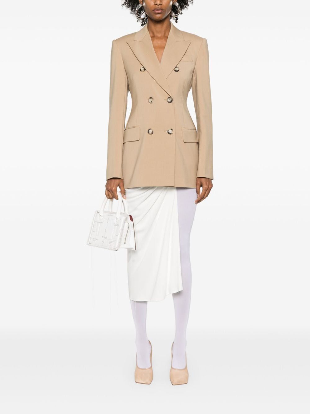 Sportmax WOOL DOUBLE-BREASTED JACKET Size S / US 4 / IT 40 - 4 Thumbnail