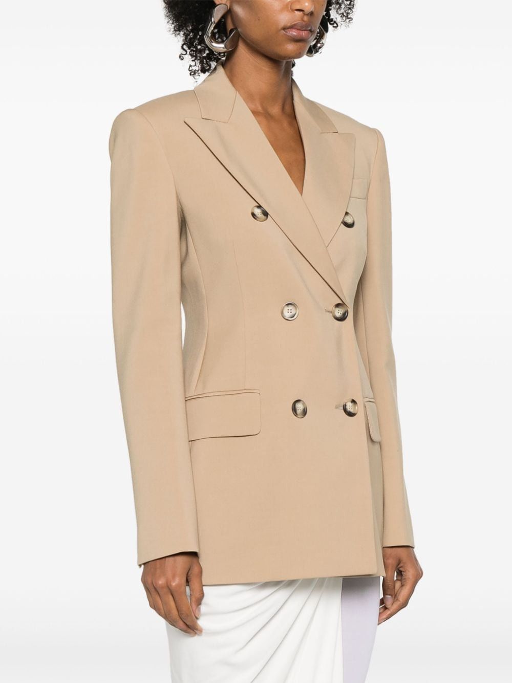 Sportmax WOOL DOUBLE-BREASTED JACKET Size S / US 4 / IT 40 - 3 Thumbnail