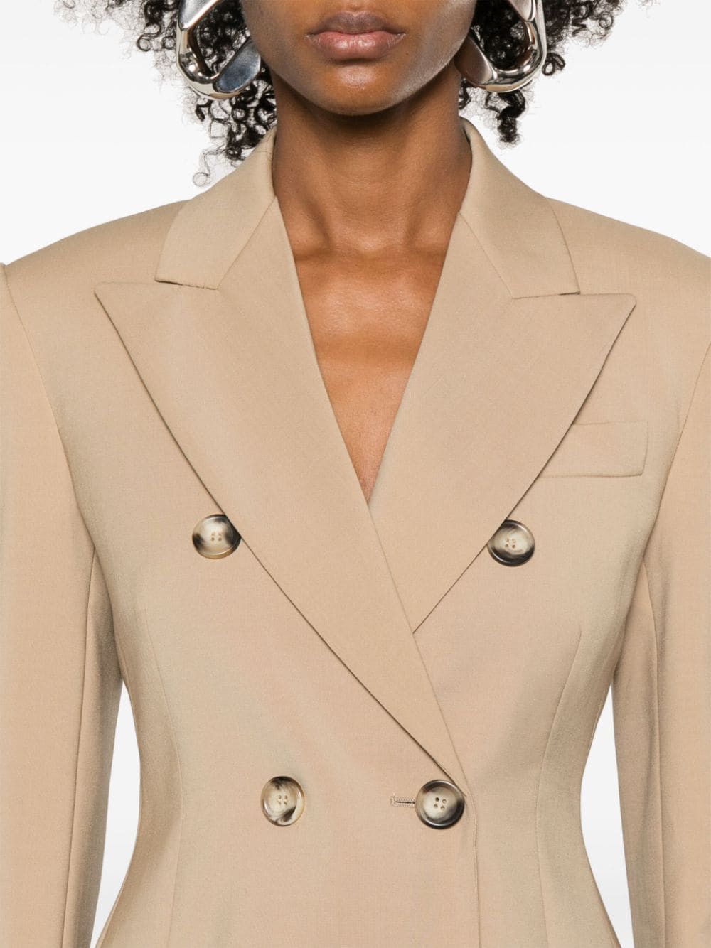 Sportmax WOOL DOUBLE-BREASTED JACKET Size S / US 4 / IT 40 - 5 Thumbnail