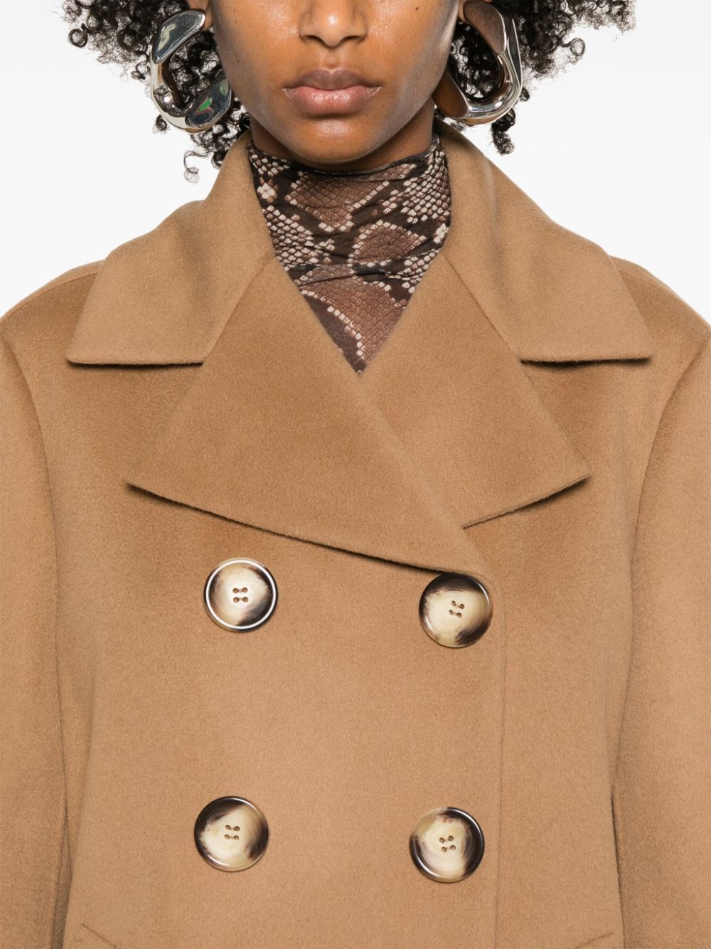 Sportmax WOOL DOUBLE-BREASTED COAT Size S / US 4 / IT 40 - 3 Thumbnail