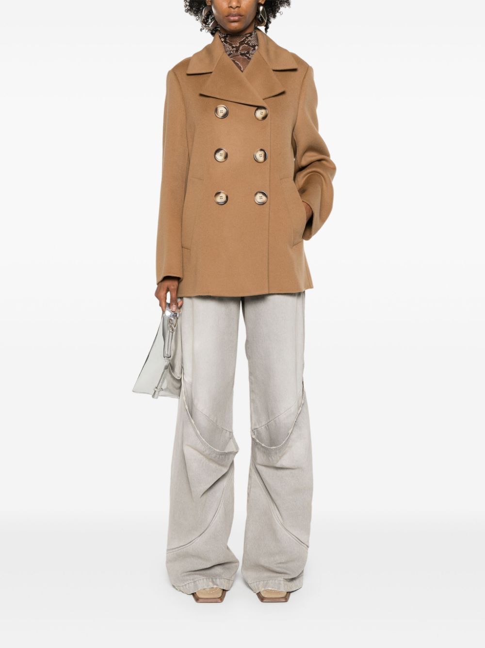 Sportmax WOOL DOUBLE-BREASTED COAT Size S / US 4 / IT 40 - 5 Thumbnail