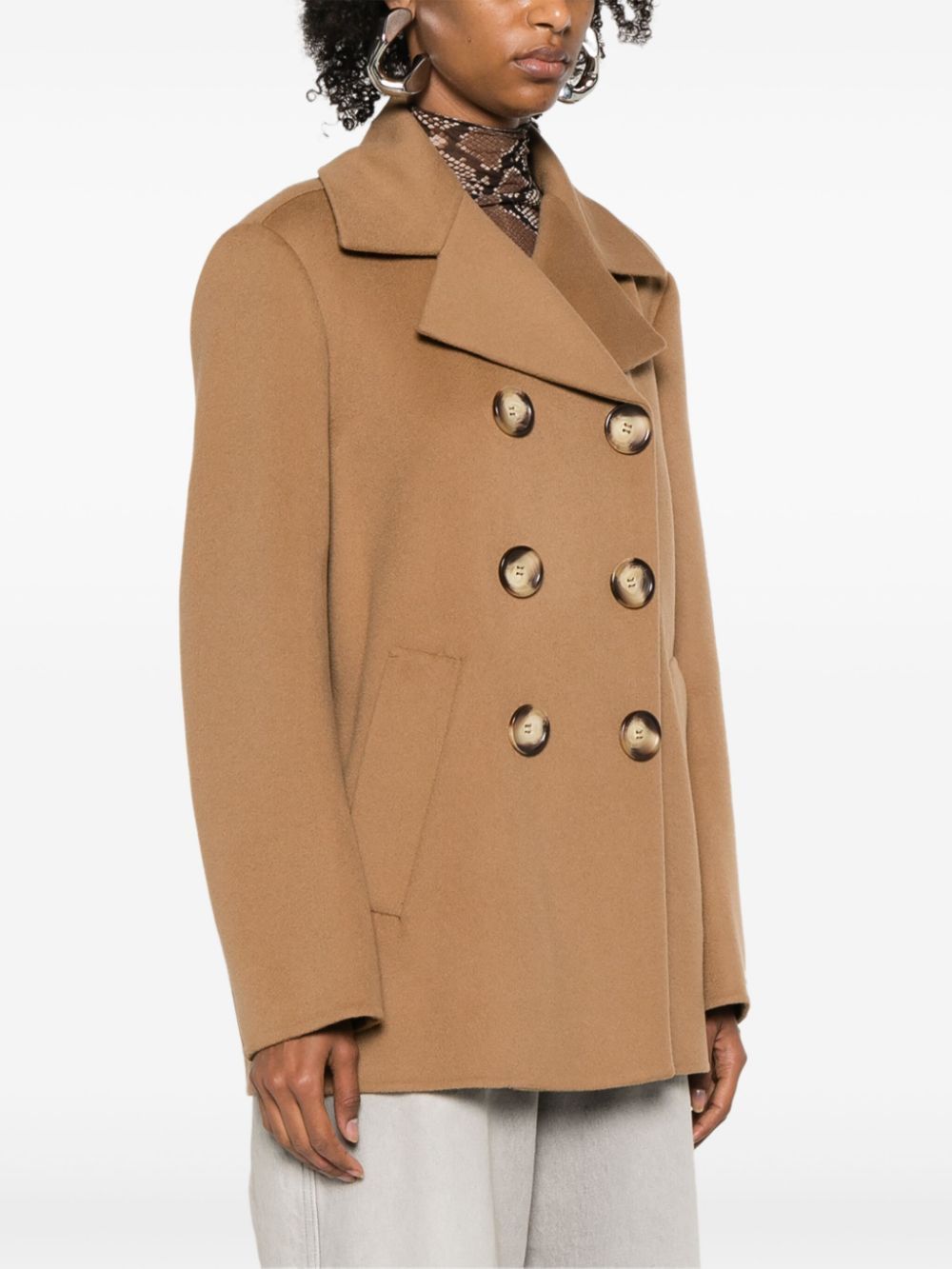 Sportmax WOOL DOUBLE-BREASTED COAT Size S / US 4 / IT 40 - 2 Thumbnail
