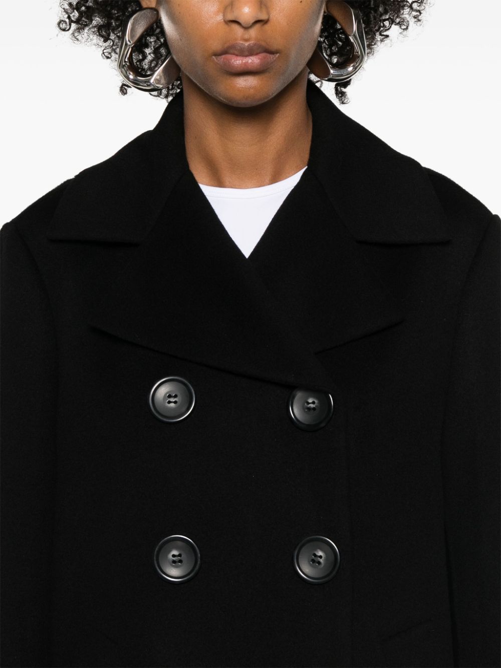 Sportmax WOOL DOUBLE-BREASTED COAT Size S / US 4 / IT 40 - 2 Thumbnail