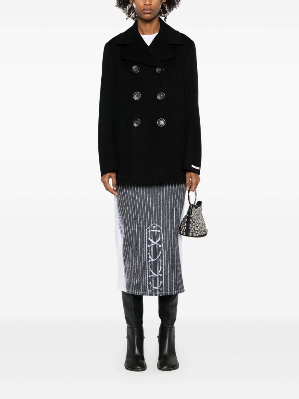 Sportmax WOOL DOUBLE-BREASTED COAT Size S / US 4 / IT 40 - 4 Thumbnail