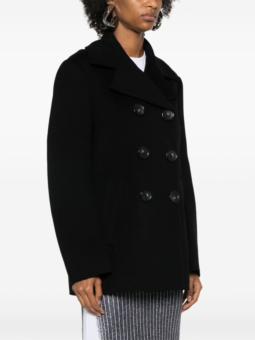 Sportmax WOOL DOUBLE-BREASTED COAT Size S / US 4 / IT 40 - 5 Thumbnail