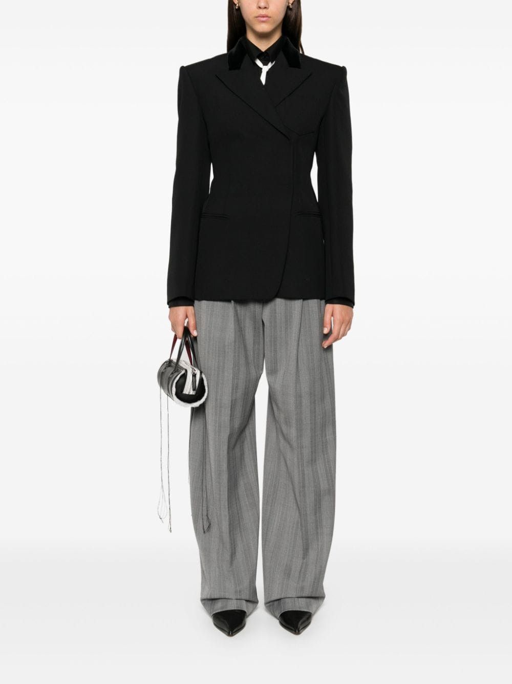 Sportmax WOOL BLEND TROUSERS Size 27" / US 4 / IT 40 - 4 Thumbnail