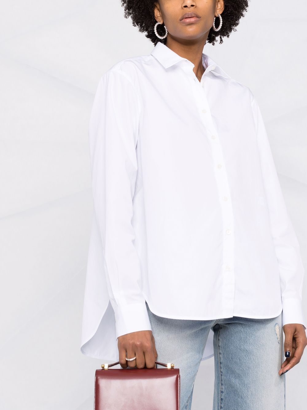 Toteme SIGNATURE ORGANIC COTTON SHIRT Size XS / US 0-2 / IT 36-38 - 3 Thumbnail