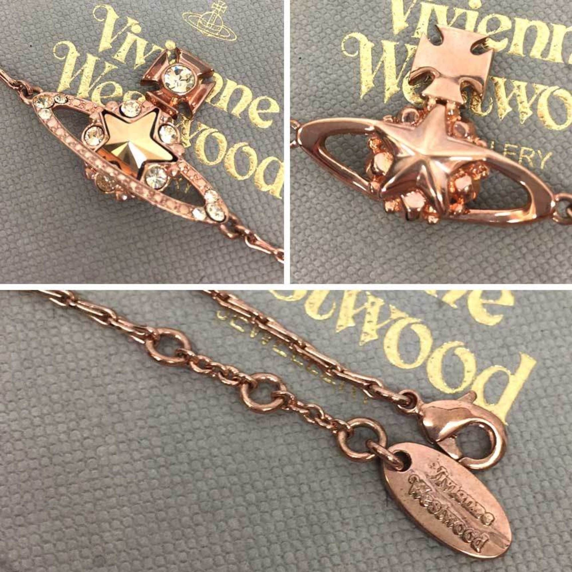 Vivienne Westwood Vivienne Westwood Orb Bracelet Star Astrid ORB Chain Pink Gold Size ONE SIZE - 4 Thumbnail