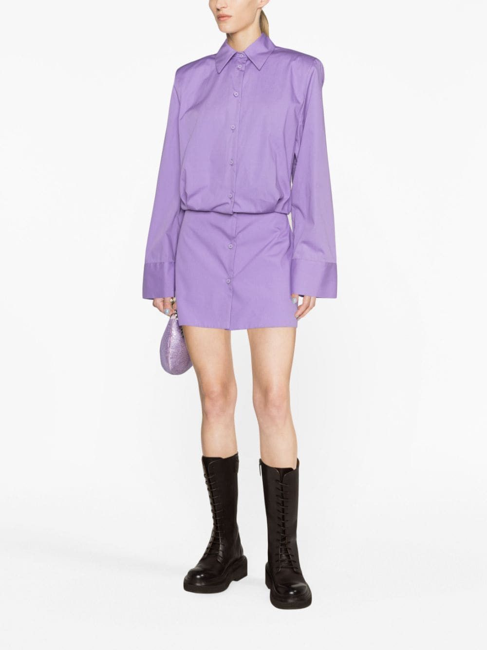 The Attico MARGOT COTTON SHIRT DRESS Size S / US 4 / IT 40 - 2 Thumbnail