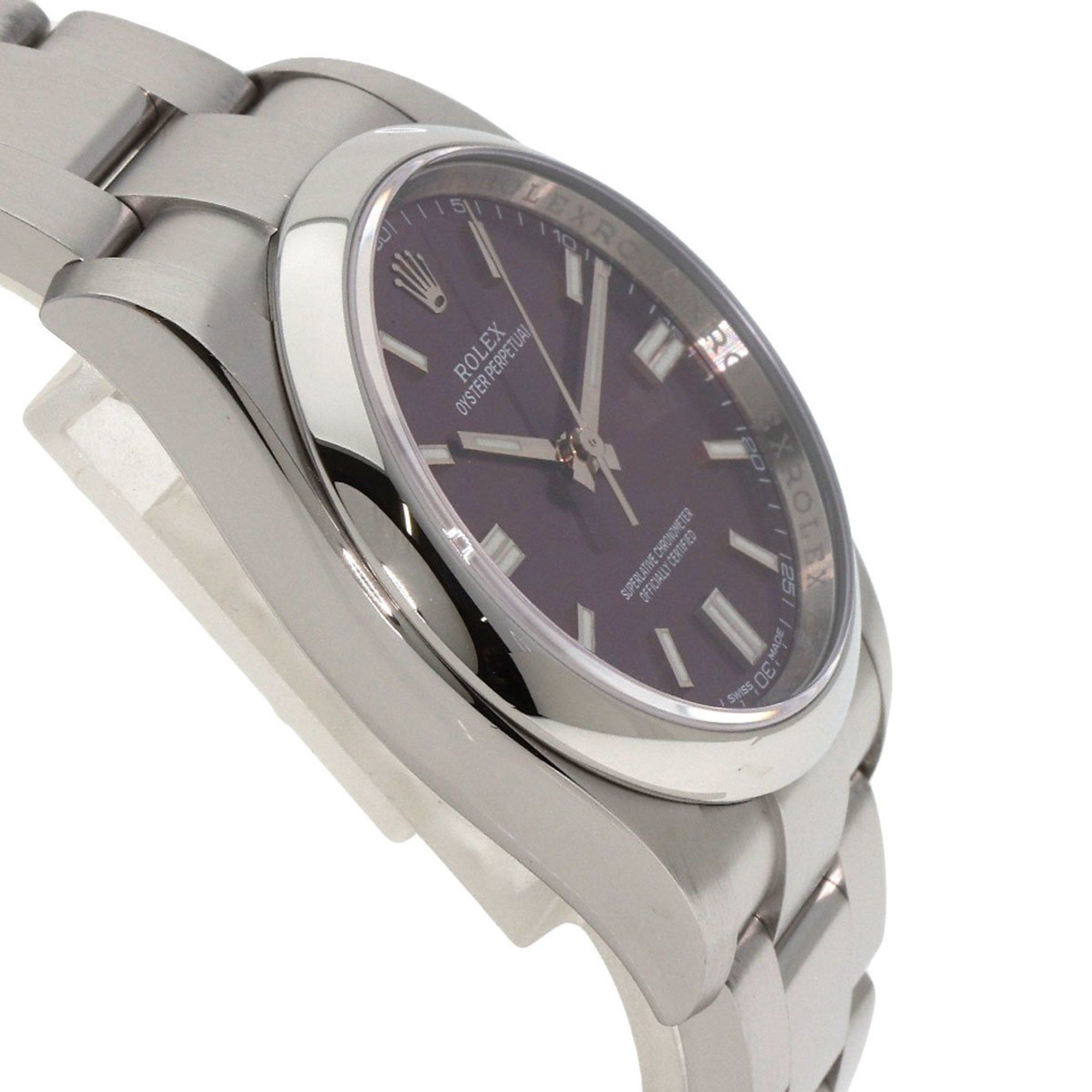 Rolex Rolex 116000 Oyster Perpetual 36 Red Grape Watch Stainless Steel SS Men's ROLEX Size ONE SIZE - 6 Thumbnail