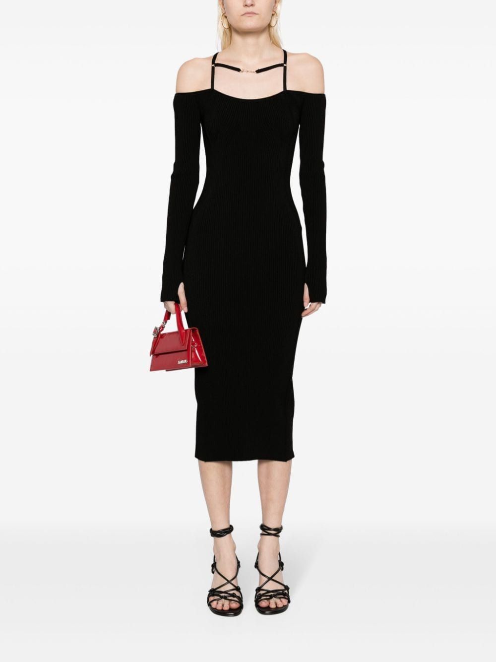 Jacquemus LA ROBE SIERRA MIDI DRESS Size S / US 4 / IT 40 - 4 Thumbnail
