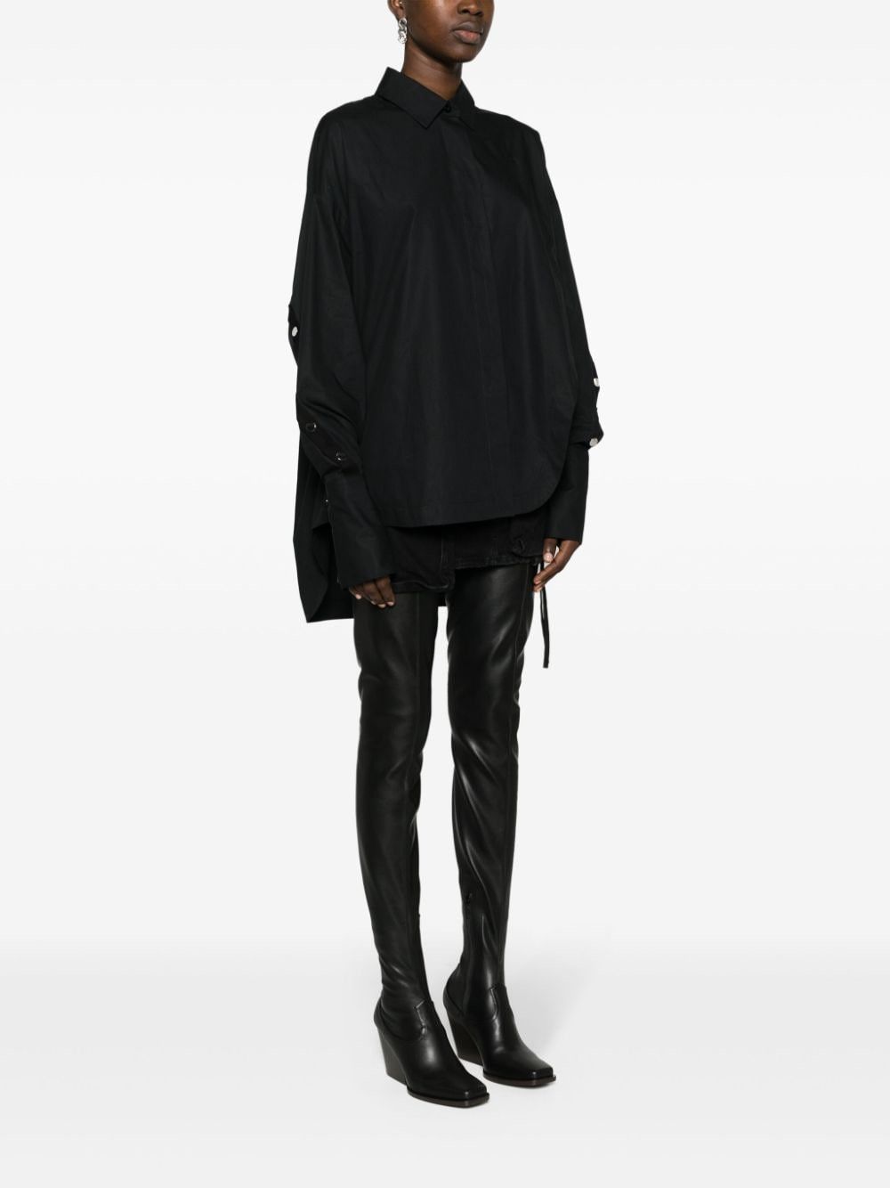 The Attico PARACHUTE CANVAS SHIRT Size S / US 4 / IT 40 - 5 Thumbnail
