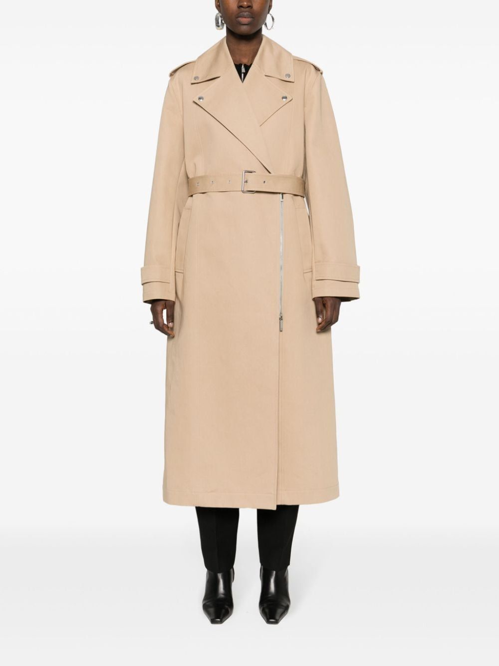 Toteme COTTON LONG TRENCH COAT Size S / US 4 / IT 40 - 5 Thumbnail