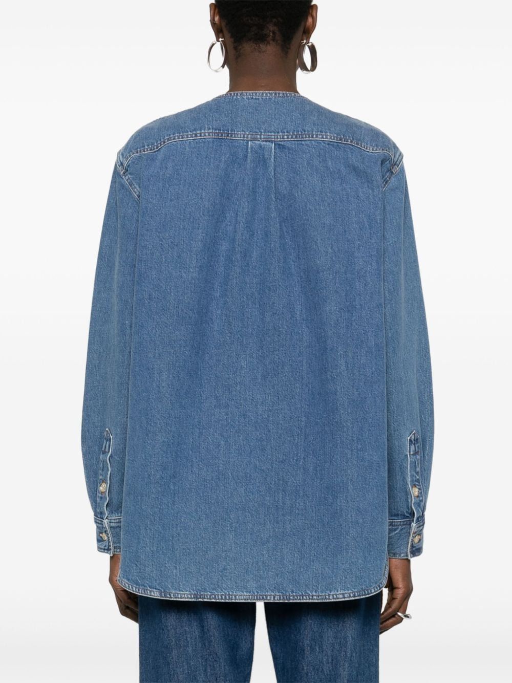 Toteme ORGANIC COTTON DENIM SHIRT Size S / US 4 / IT 40 - 3 Thumbnail