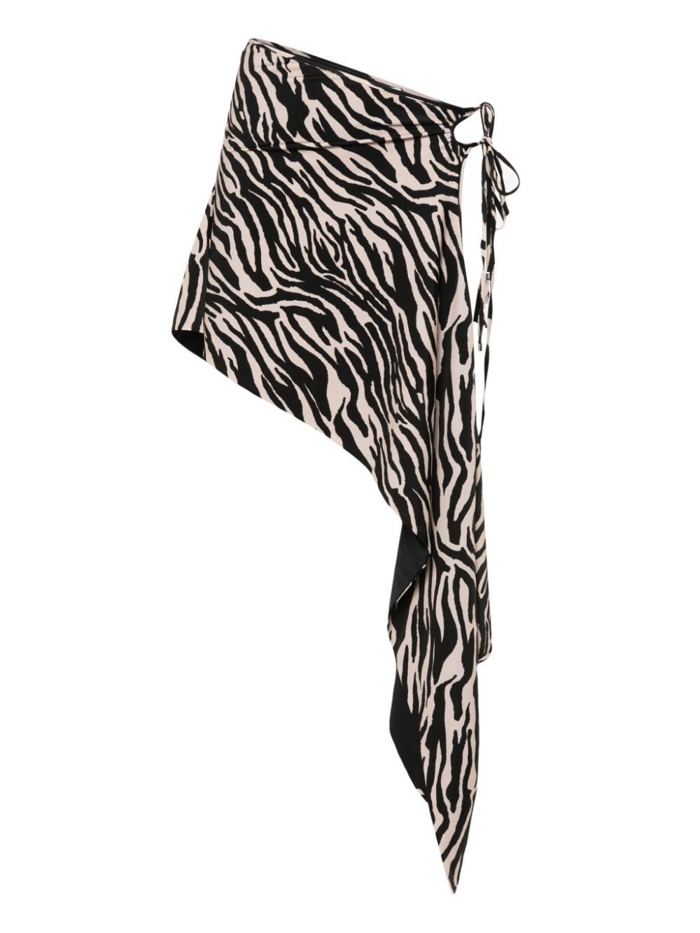 The Attico ZEBRA PRINT MINI SKIRT Size 27" / US 4 / IT 40 - 3 Thumbnail