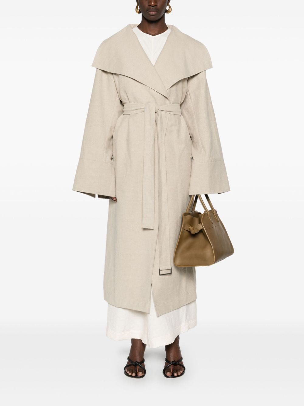 Toteme SIGNATURE LINEN COAT Size XS / US 0-2 / IT 36-38 - 4 Thumbnail