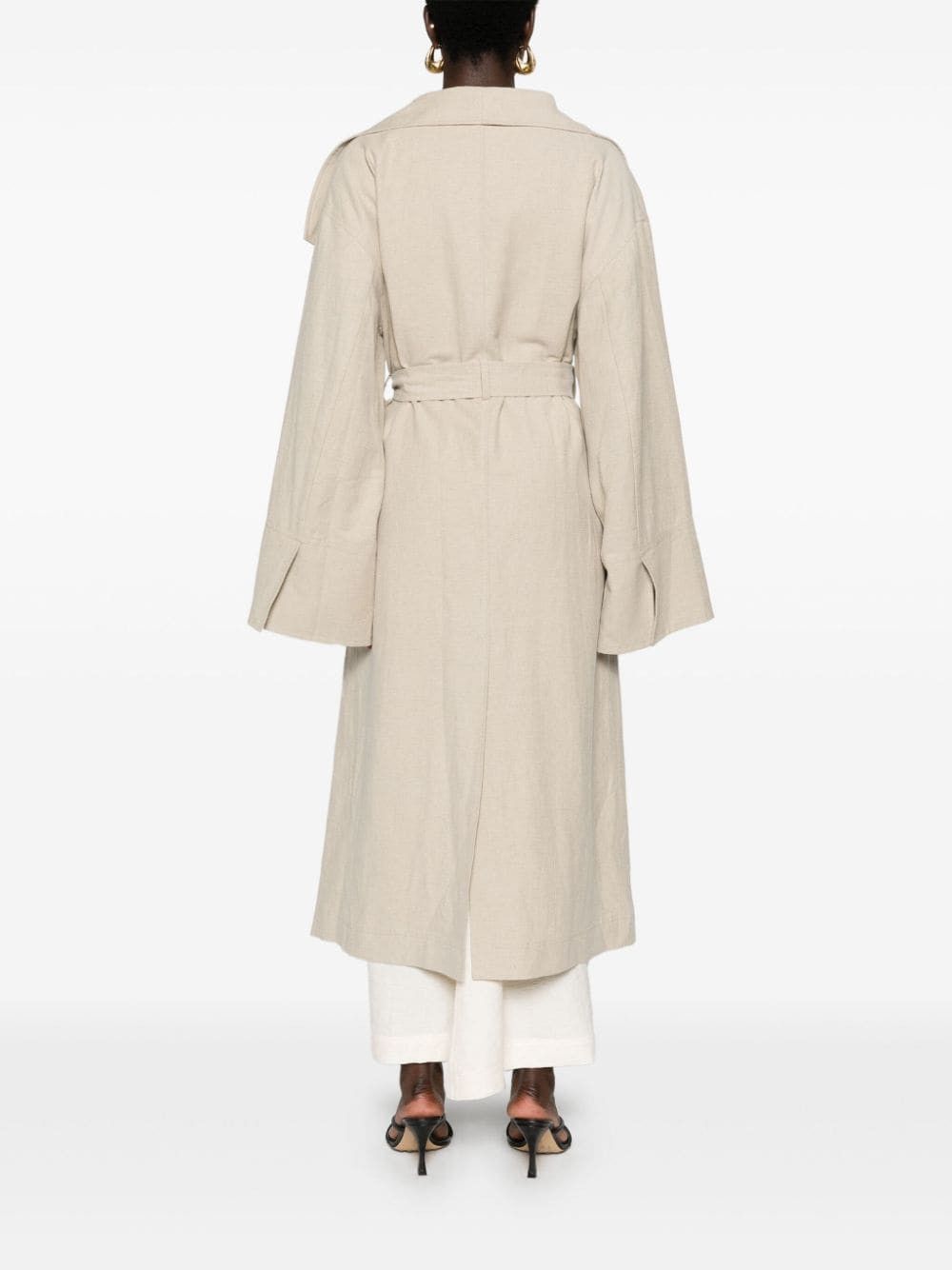 SIGNATURE LINEN COAT