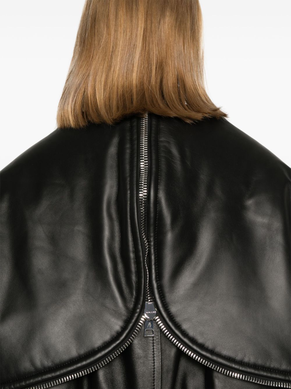 The Attico LEATHER BOMBER JACKET Size S / US 4 / IT 40 - 5 Thumbnail