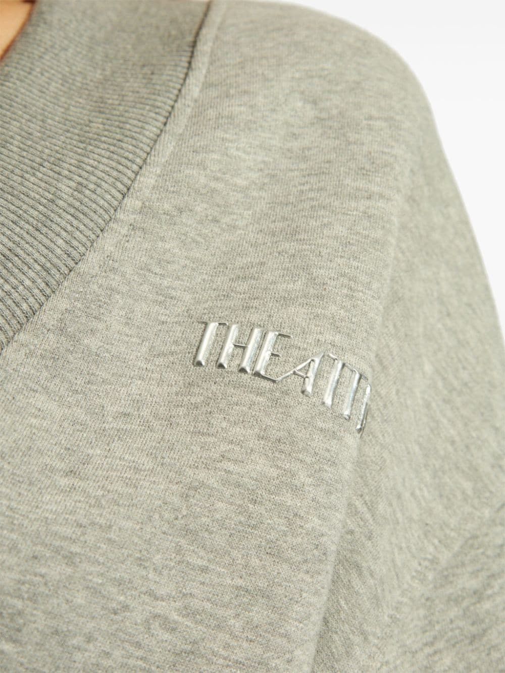 The Attico V-NECKED COTTON SWEATSHIRT Size S / US 4 / IT 40 - 2 Thumbnail