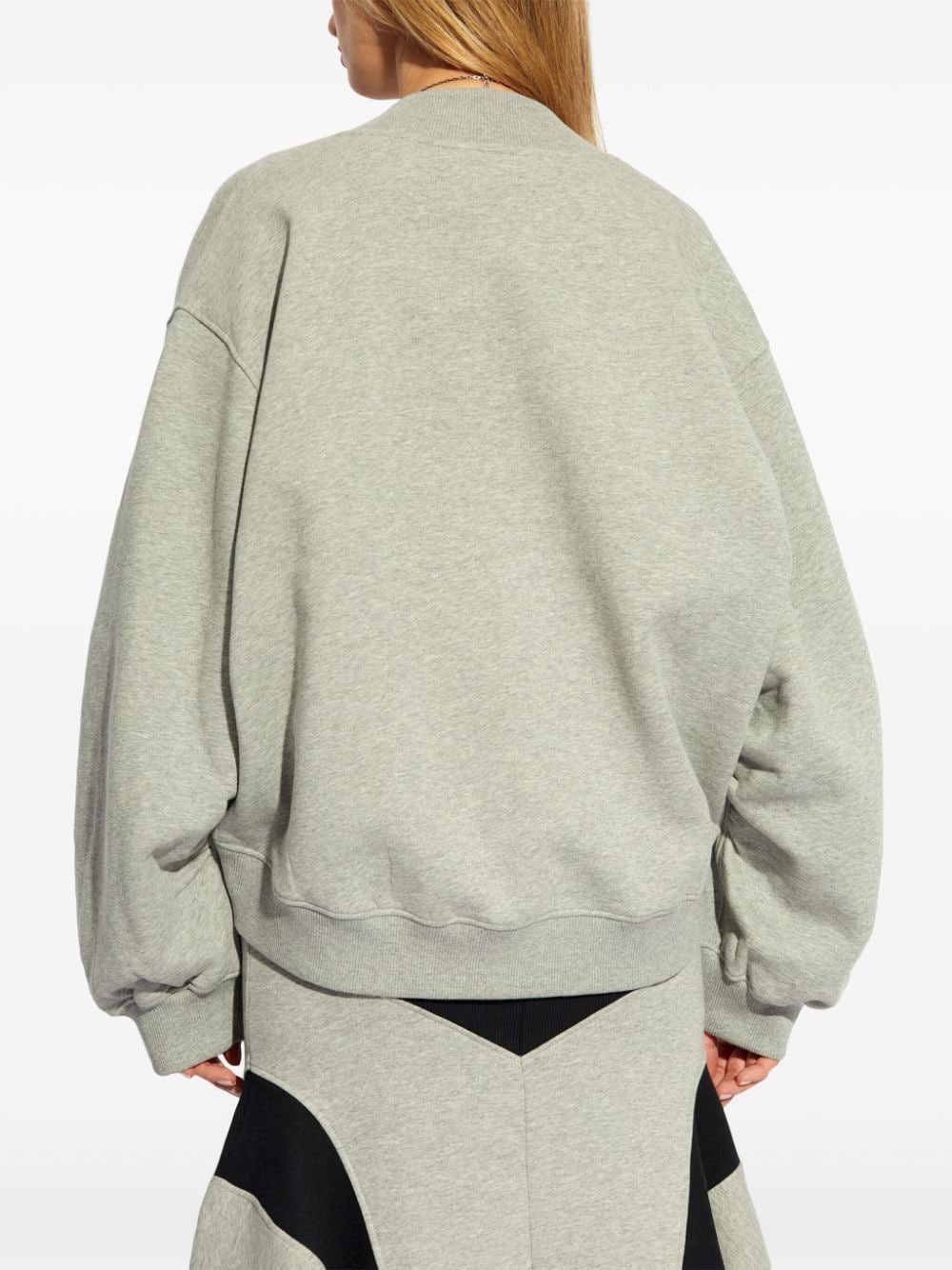 The Attico V-NECKED COTTON SWEATSHIRT Size S / US 4 / IT 40 - 4 Thumbnail