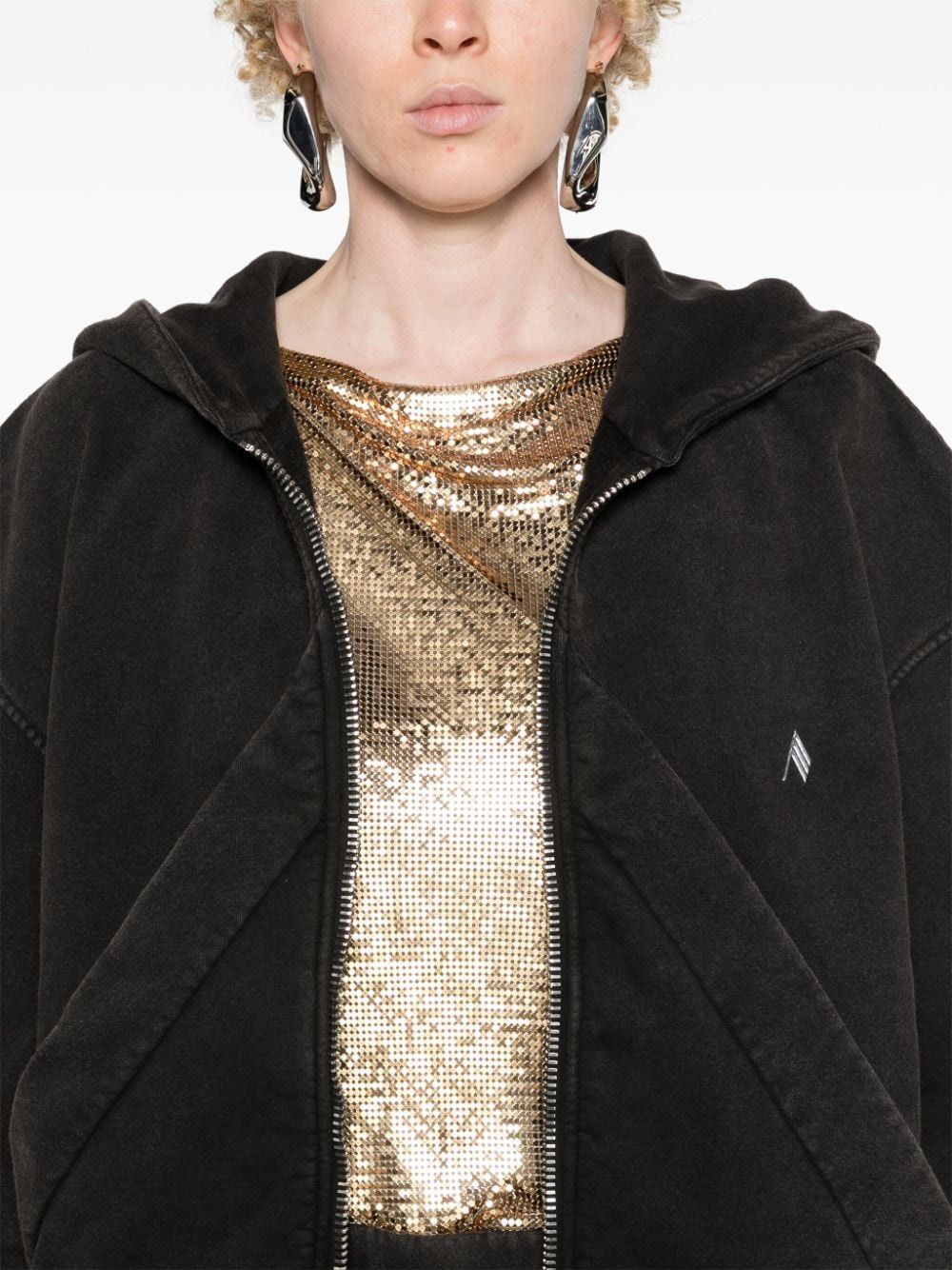 The Attico LOGO COTTON HOODIE Size S / US 4 / IT 40 - 5 Thumbnail
