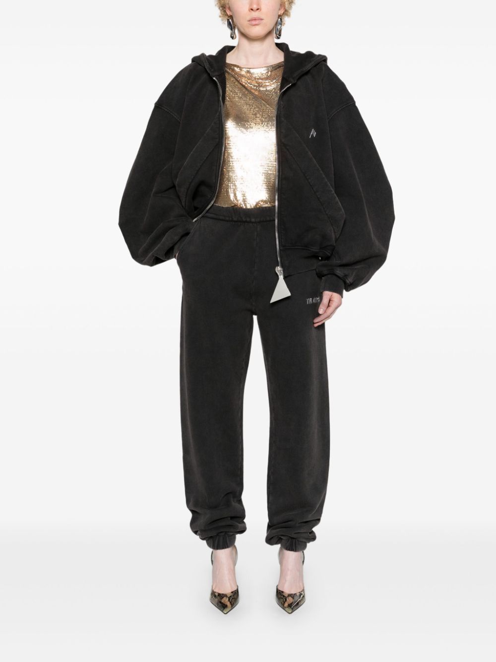 The Attico LOGO COTTON HOODIE Size S / US 4 / IT 40 - 2 Thumbnail