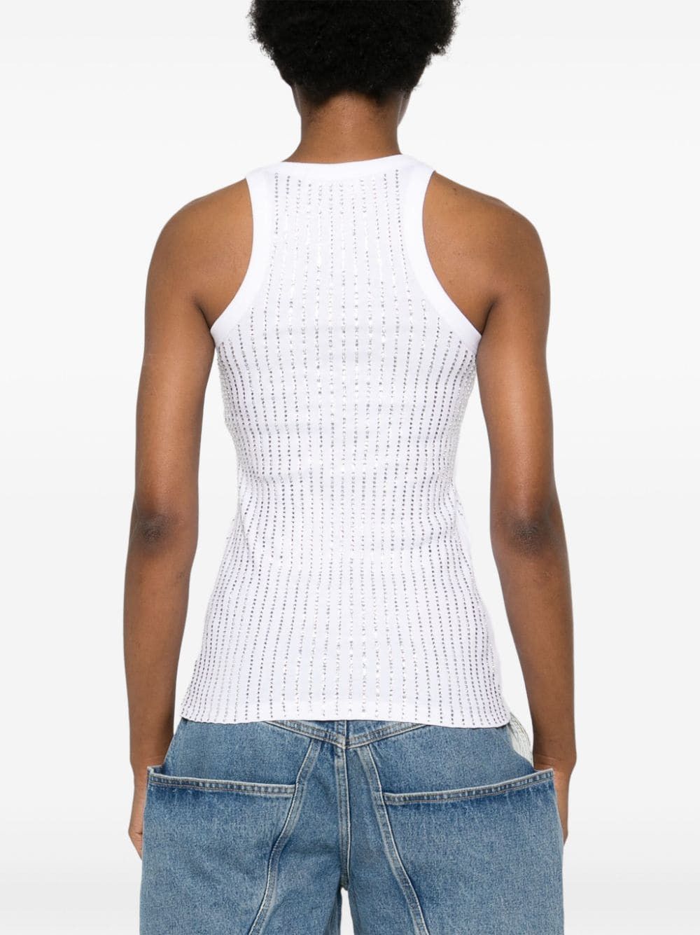 The Attico STRASS EMBELLISHED COTTON TOP Size S / US 4 / IT 40 - 2 Thumbnail