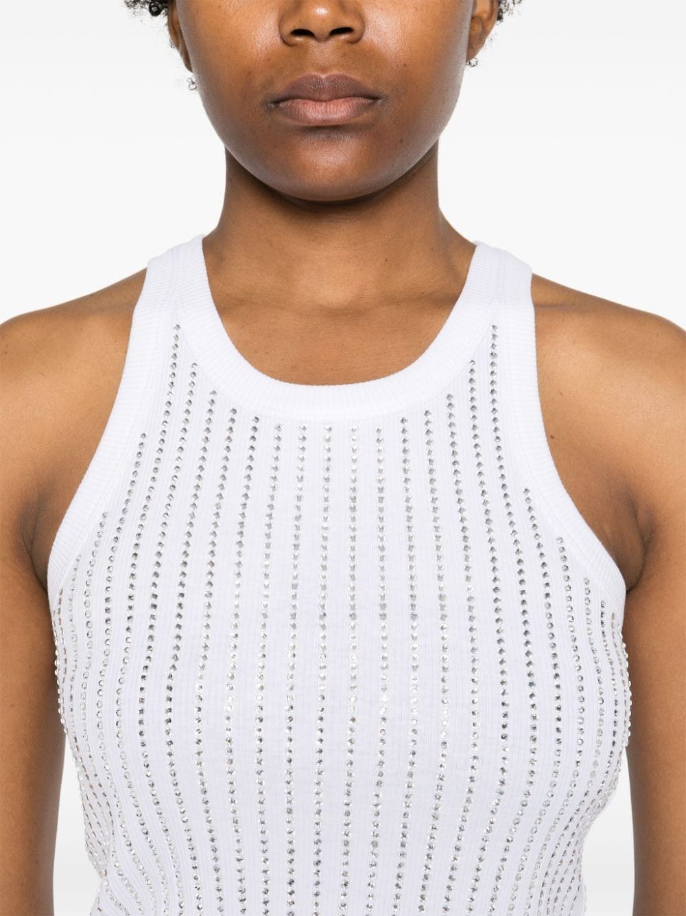 The Attico STRASS EMBELLISHED COTTON TOP Size S / US 4 / IT 40 - 3 Thumbnail
