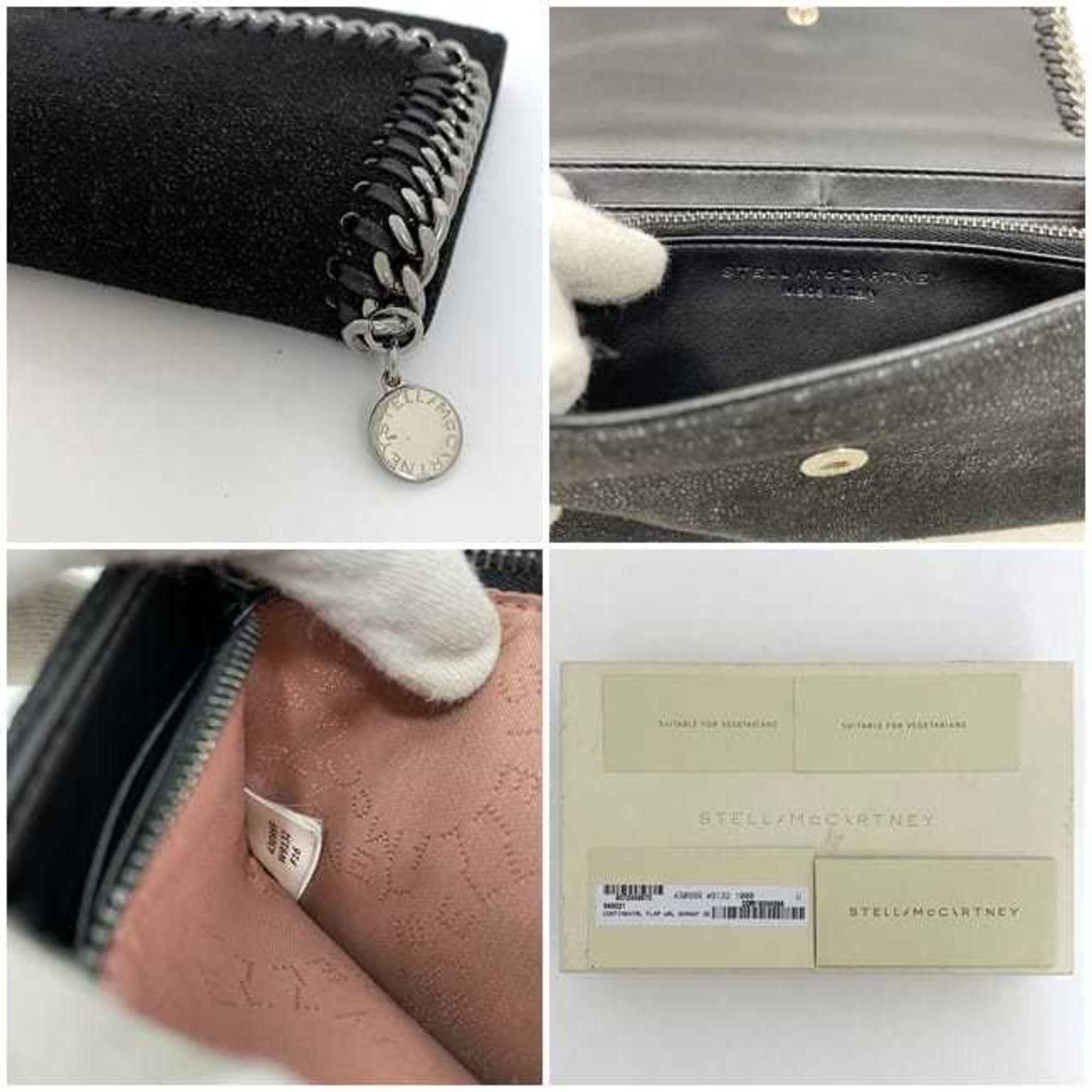 Stella McCartney Stella McCartney Bi-fold Long Wallet ec-21484 Black Falabella 430999 W9132 1000 Synthetic Leather STELLA McCARTNEY Chain Charm Size ONE SIZE - 11 Thumbnail