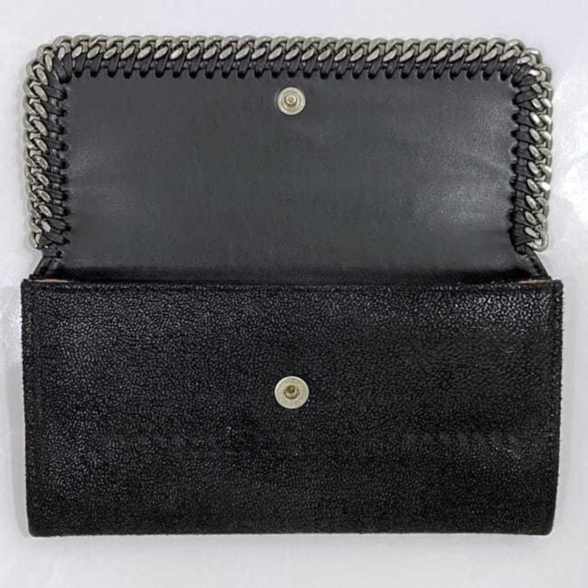Stella McCartney Stella McCartney Bi-fold Long Wallet ec-21484 Black Falabella 430999 W9132 1000 Synthetic Leather STELLA McCARTNEY Chain Charm Size ONE SIZE - 6 Thumbnail