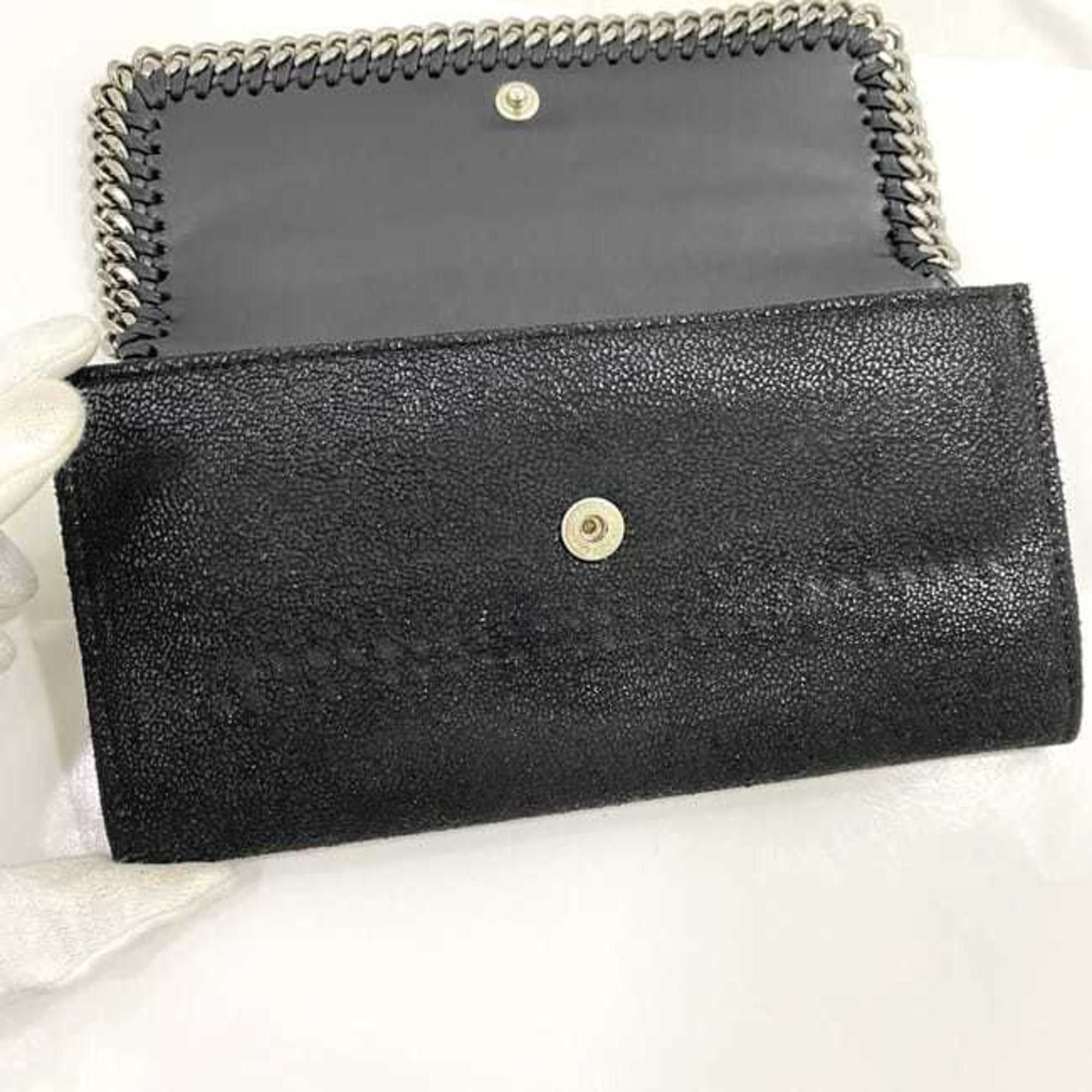 Stella McCartney Stella McCartney Bi-fold Long Wallet ec-21484 Black Falabella 430999 W9132 1000 Synthetic Leather STELLA McCARTNEY Chain Charm Size ONE SIZE - 7 Thumbnail