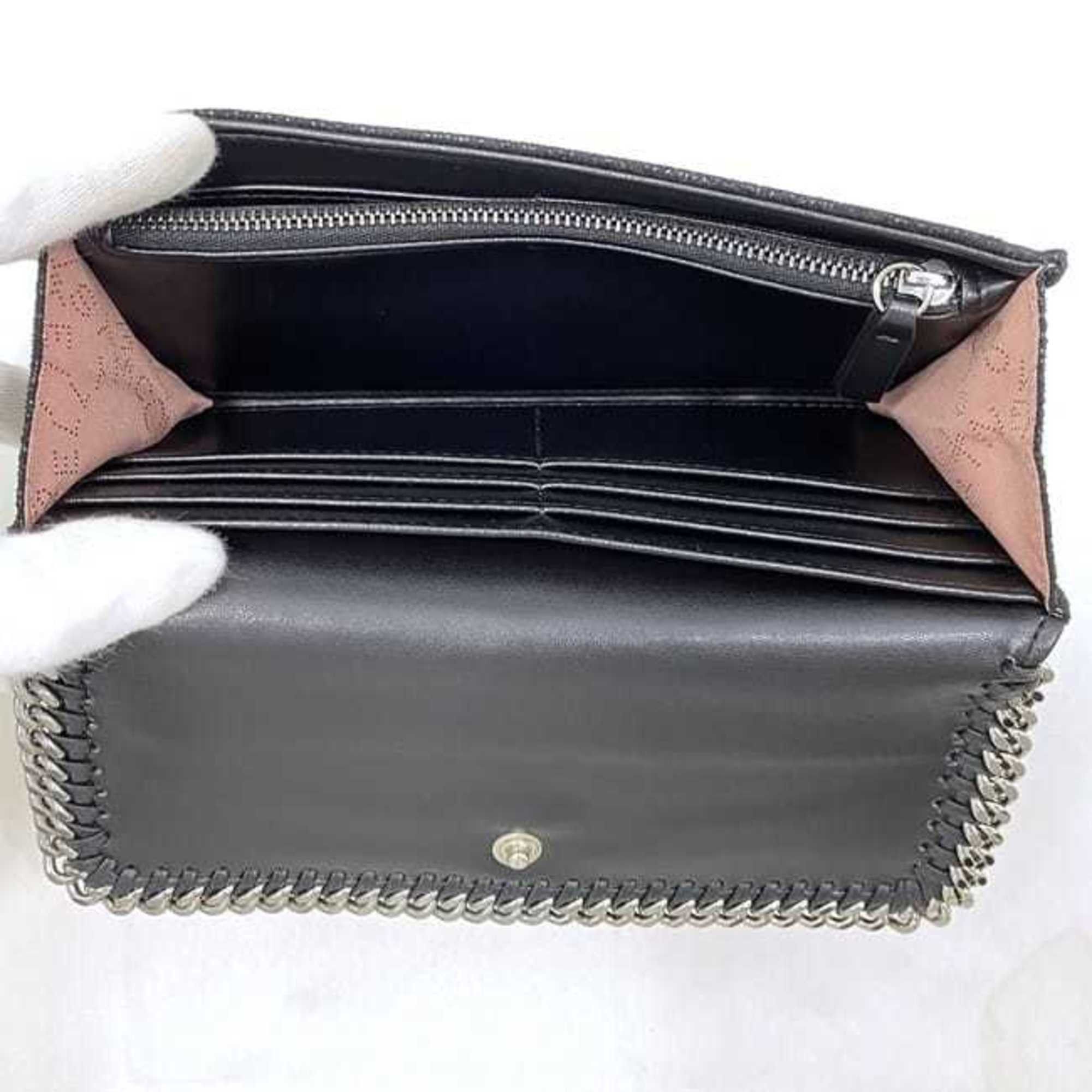Stella McCartney Stella McCartney Bi-fold Long Wallet ec-21484 Black Falabella 430999 W9132 1000 Synthetic Leather STELLA McCARTNEY Chain Charm Size ONE SIZE - 8 Thumbnail