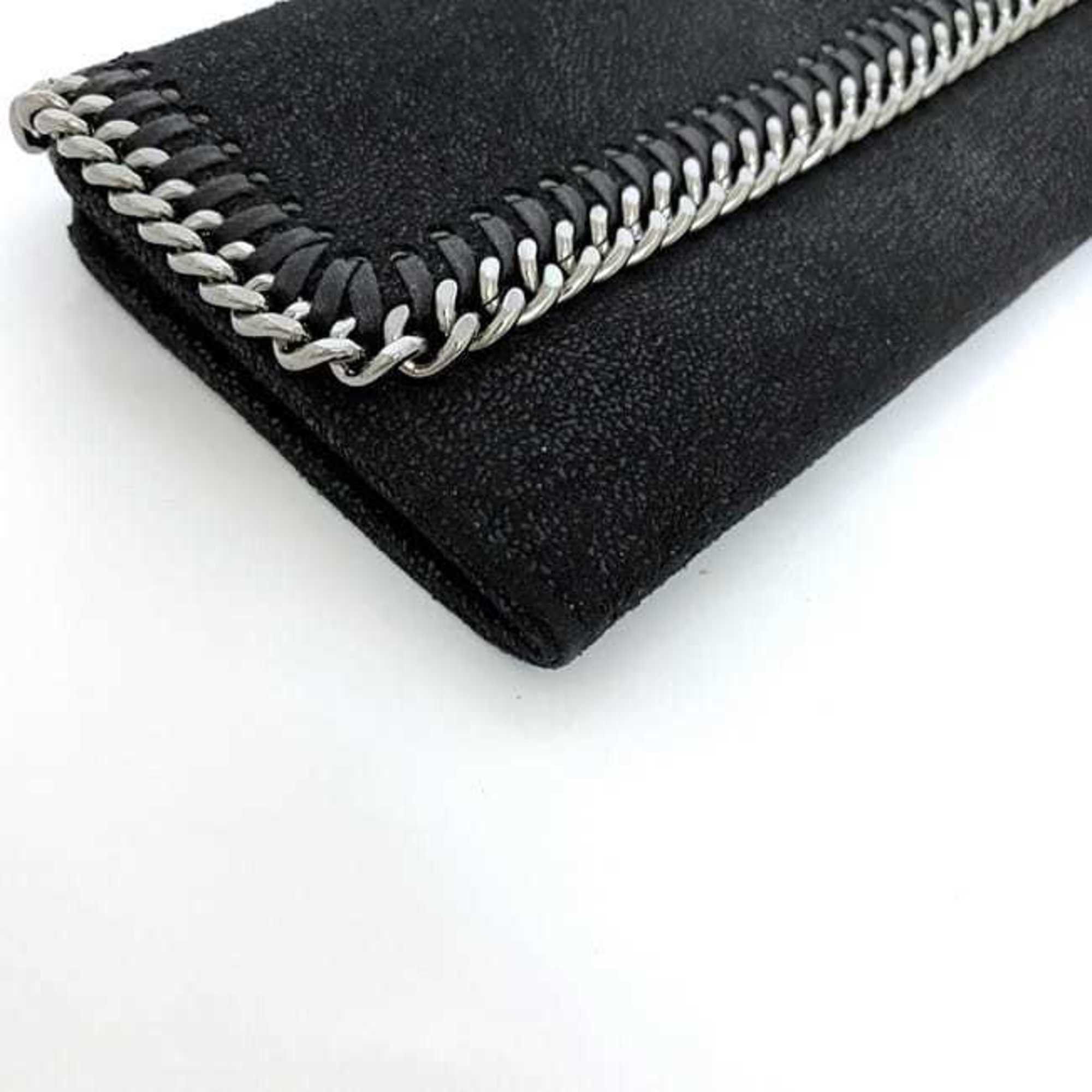 Stella McCartney Stella McCartney Bi-fold Long Wallet ec-21484 Black Falabella 430999 W9132 1000 Synthetic Leather STELLA McCARTNEY Chain Charm Size ONE SIZE - 5 Thumbnail