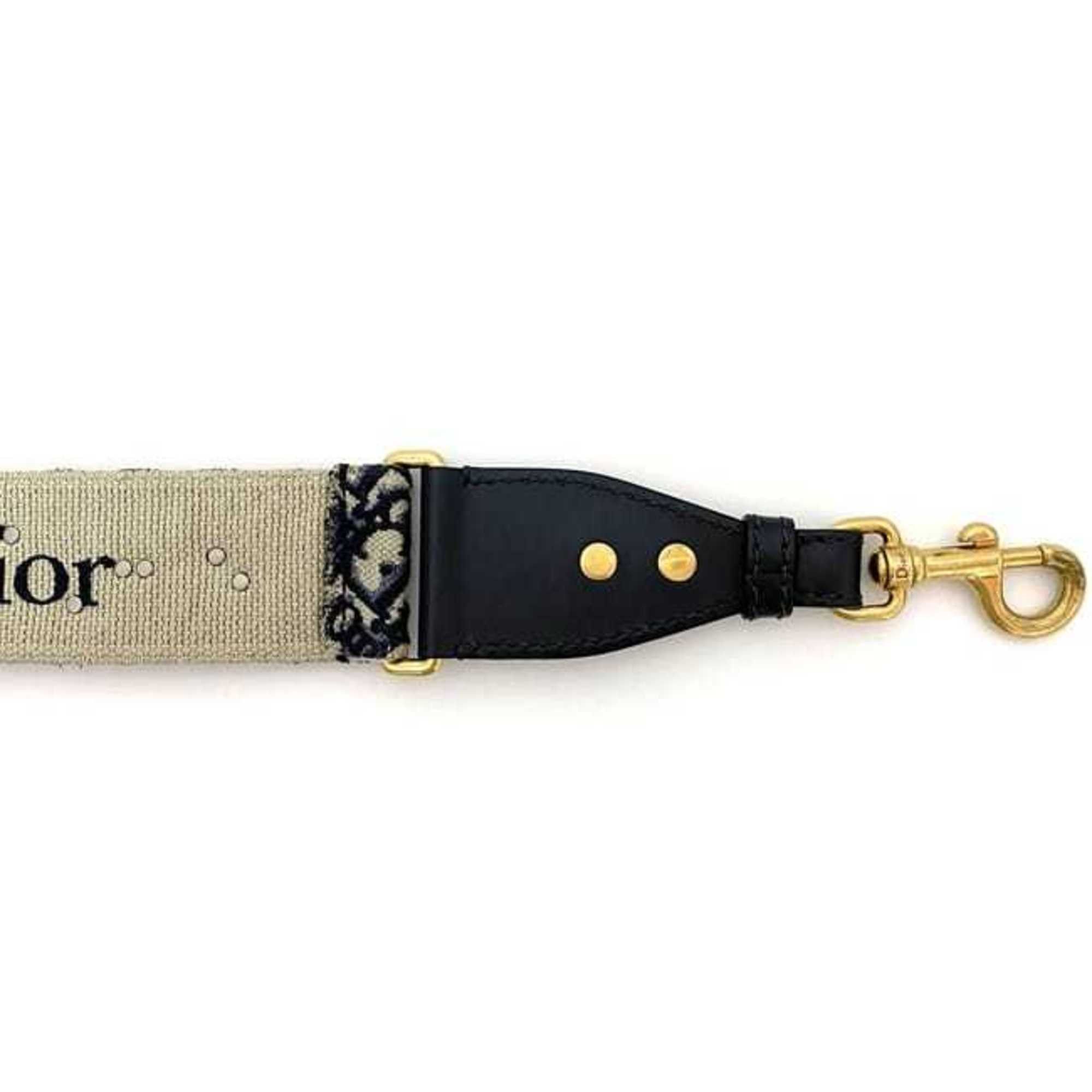 Dior Christian Dior Shoulder Strap ec-21506 Navy Beige Trotter Canvas Leather Studs Coin Women's Size ONE SIZE - 9 Thumbnail