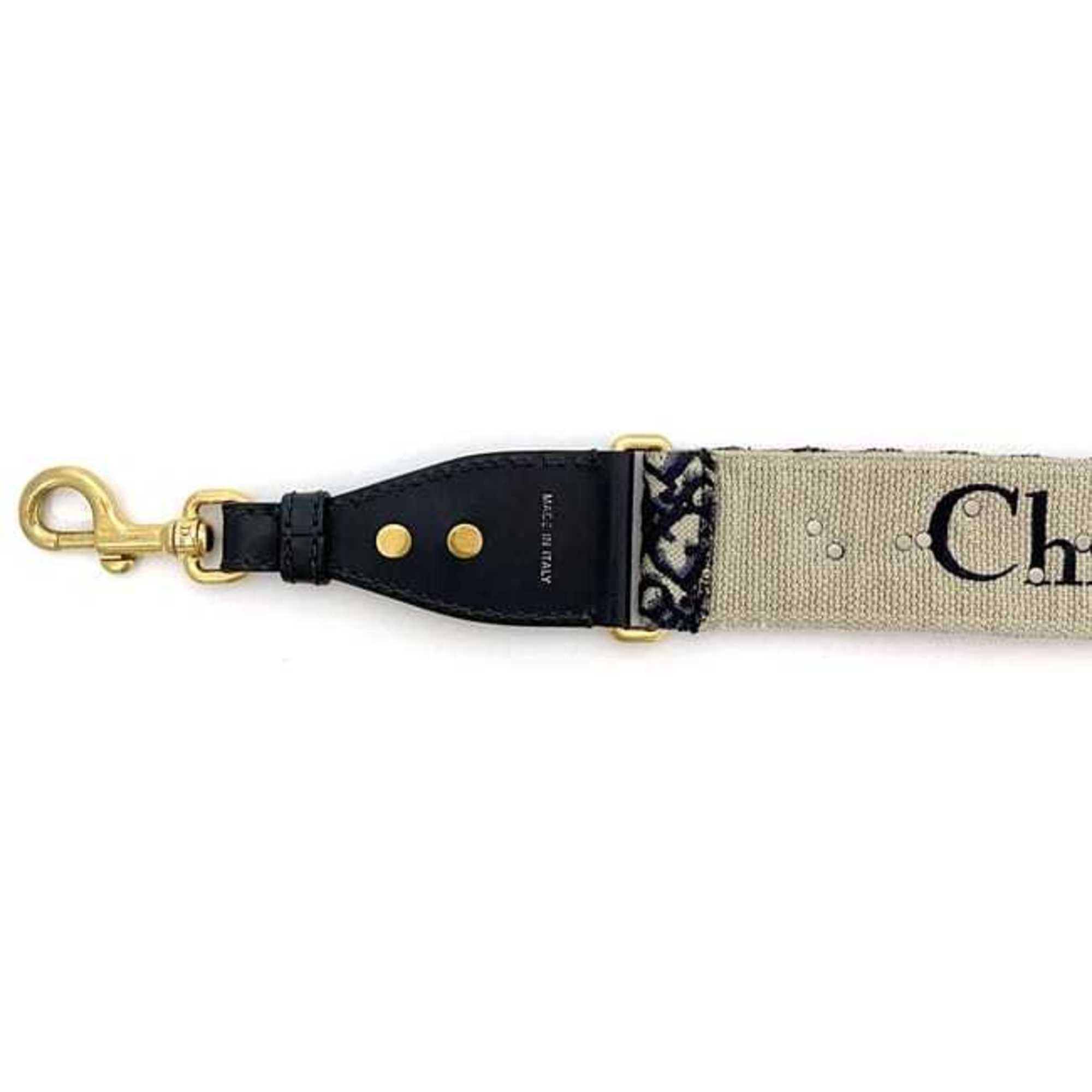 Dior Christian Dior Shoulder Strap ec-21506 Navy Beige Trotter Canvas Leather Studs Coin Women's Size ONE SIZE - 8 Thumbnail