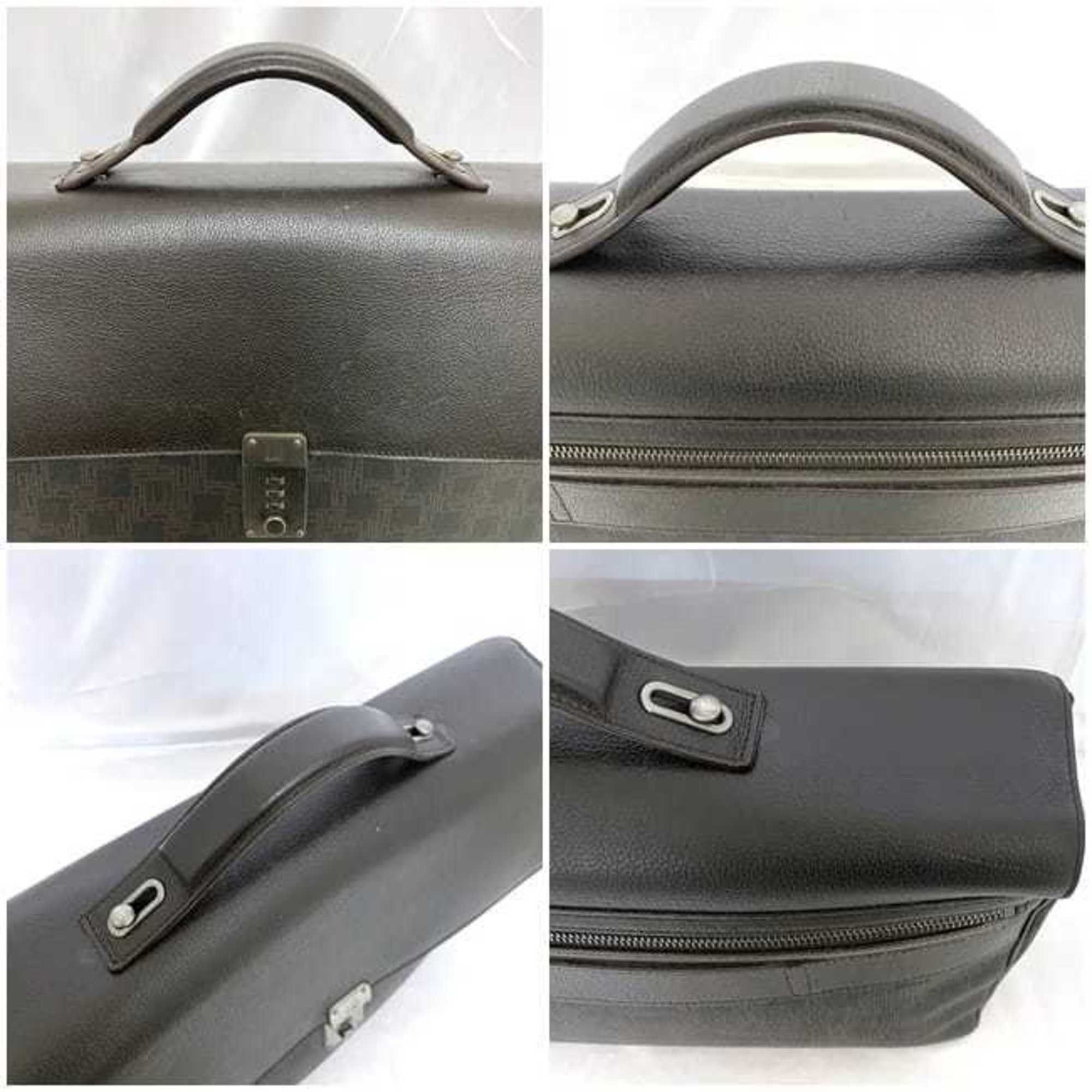Alfred Dunhill Dunhill bag ec-21445 dark brown D8 leather dunhill key flap number lock men's a4 Size ONE SIZE - 9 Thumbnail