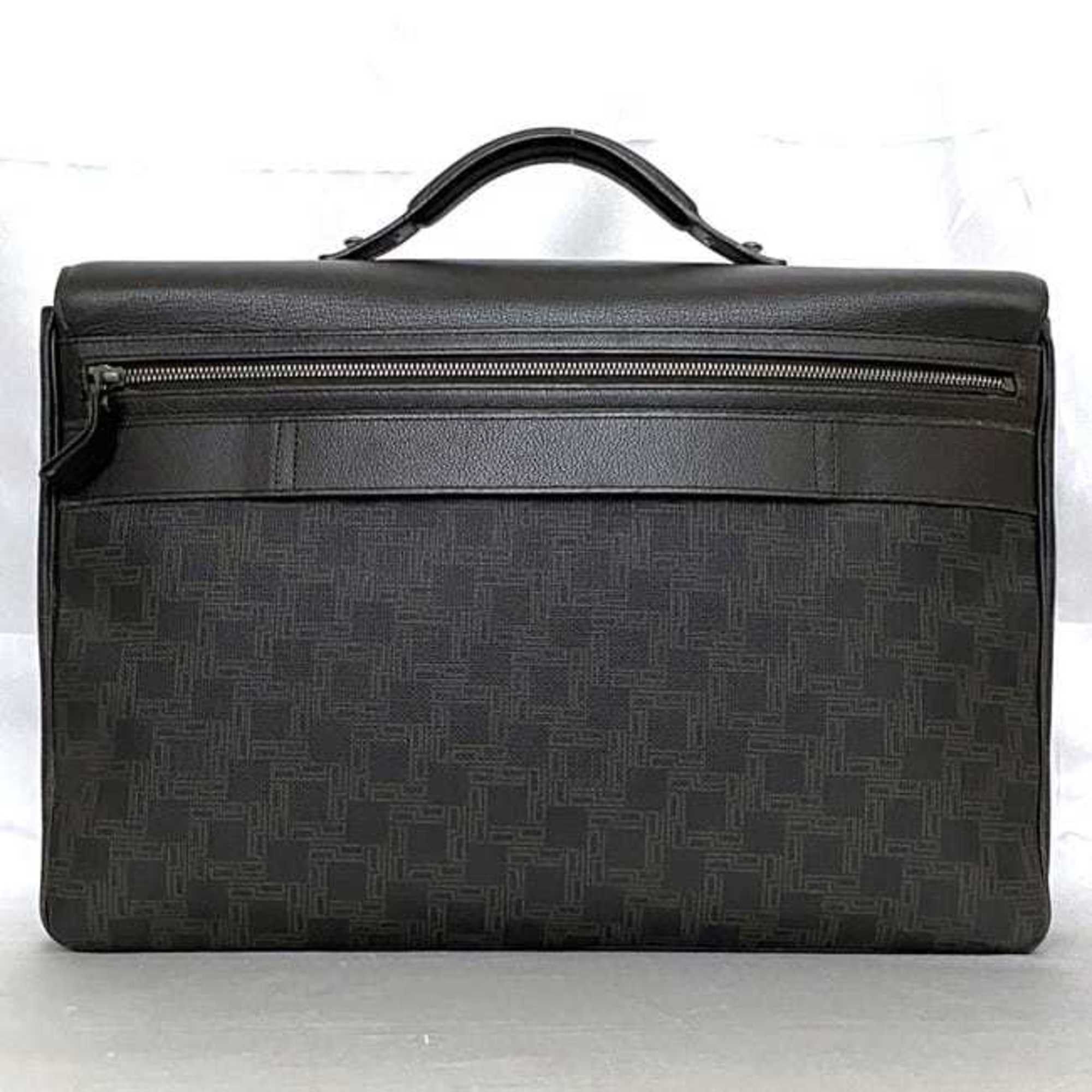 Alfred Dunhill Dunhill bag ec-21445 dark brown D8 leather dunhill key flap number lock men's a4 Size ONE SIZE - 4 Thumbnail