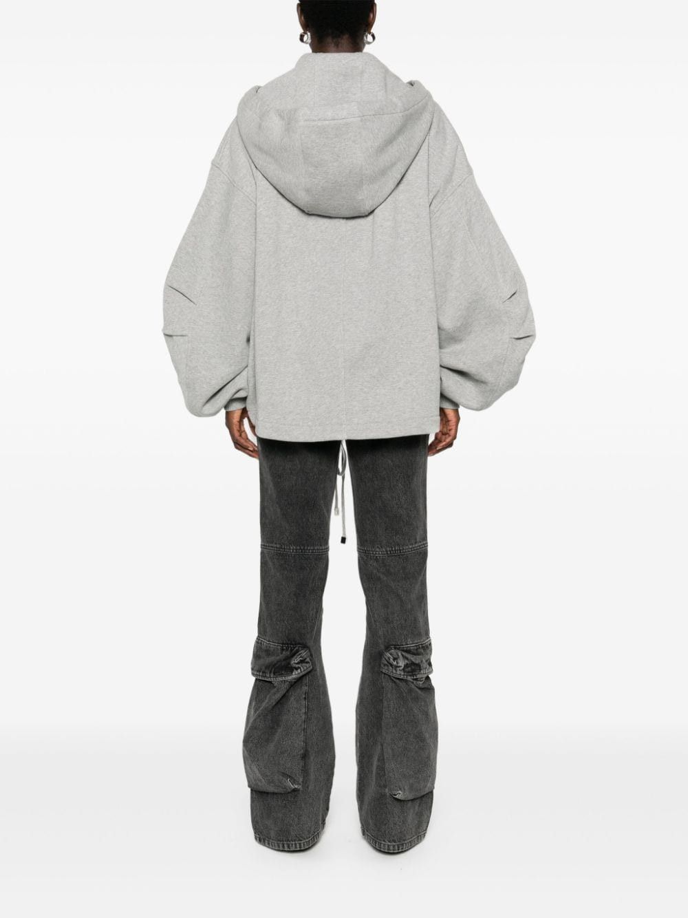The Attico ZIPPED COTTON HOODIE Size S / US 4 / IT 40 - 3 Thumbnail