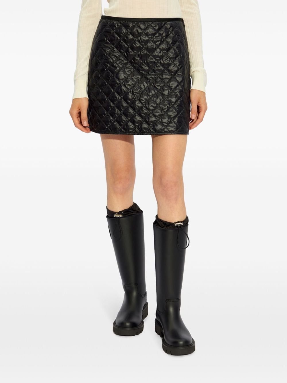 Moncler QUILTED PADDED SKIRT Size 27" / US 4 / IT 40 - 4 Thumbnail