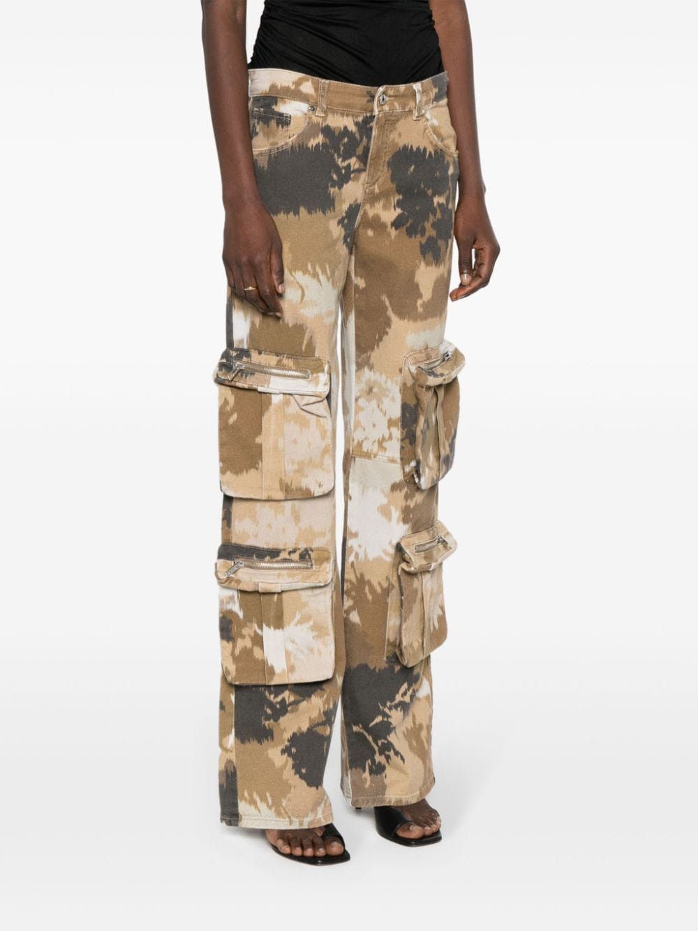 Blumarine CAMOUFLAGE PRINT CARGO TROUSERS Size 27" / US 4 / IT 40 - 2 Thumbnail