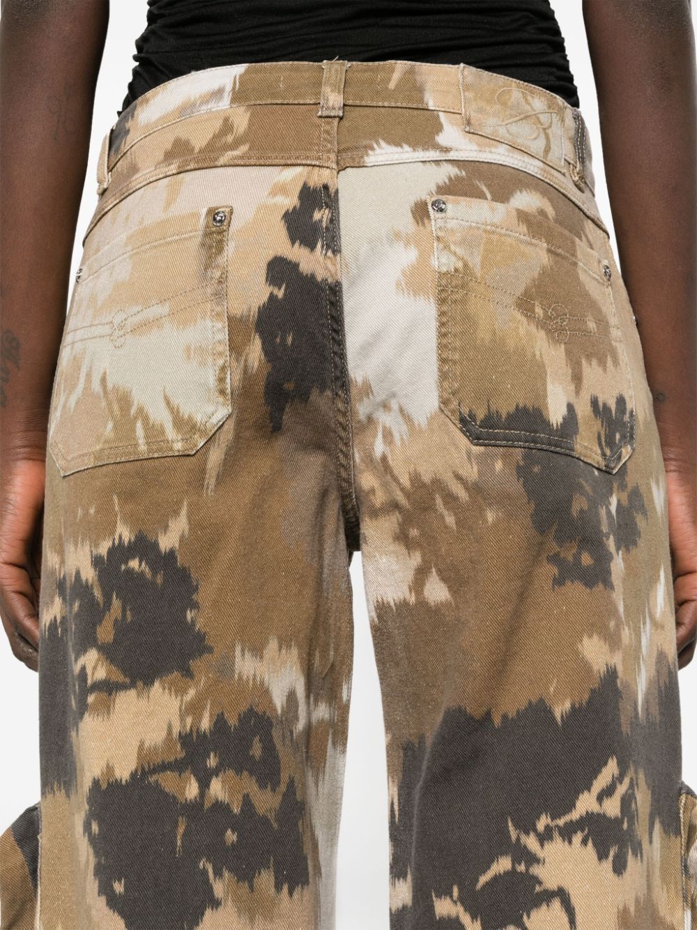 Blumarine CAMOUFLAGE PRINT CARGO TROUSERS Size 27" / US 4 / IT 40 - 3 Thumbnail