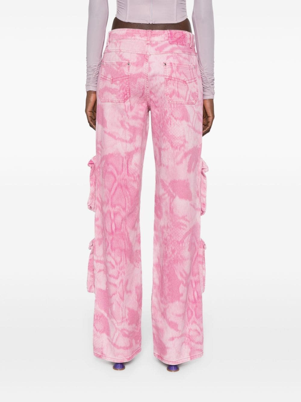 Blumarine CAMOUFLAGE PRINT CARGO TROUSERS Size 27" / US 4 / IT 40 - 2 Thumbnail