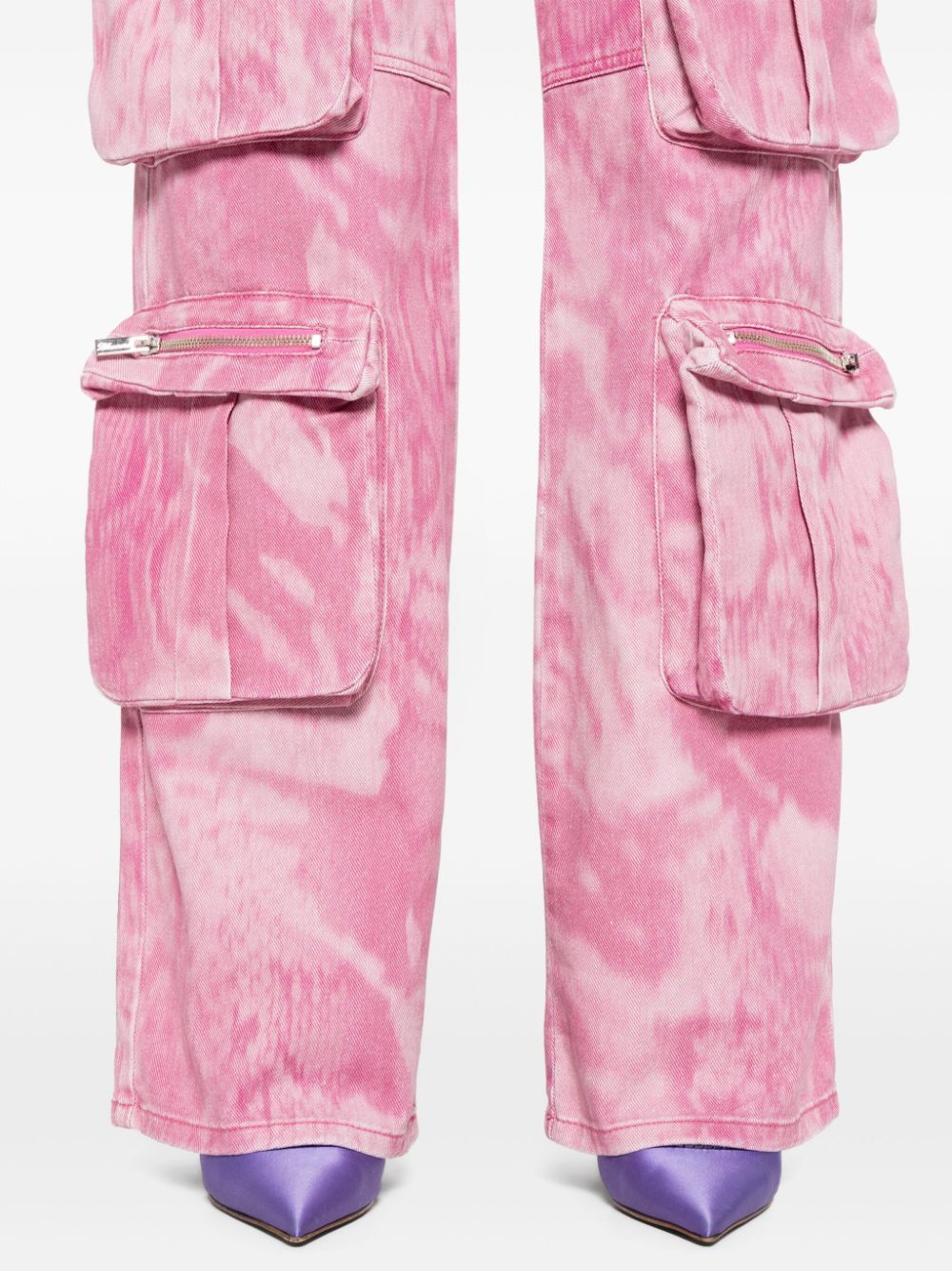 Blumarine CAMOUFLAGE PRINT CARGO TROUSERS Size 27" / US 4 / IT 40 - 5 Thumbnail