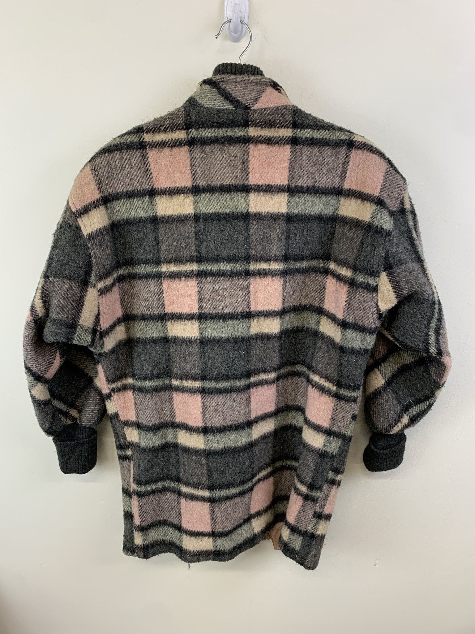 Flannel Vintage 1990s New York Girl Pink Fleece Wool Toggle Jacket Size M Size US M / EU 48-50 / 2 - 3 Thumbnail