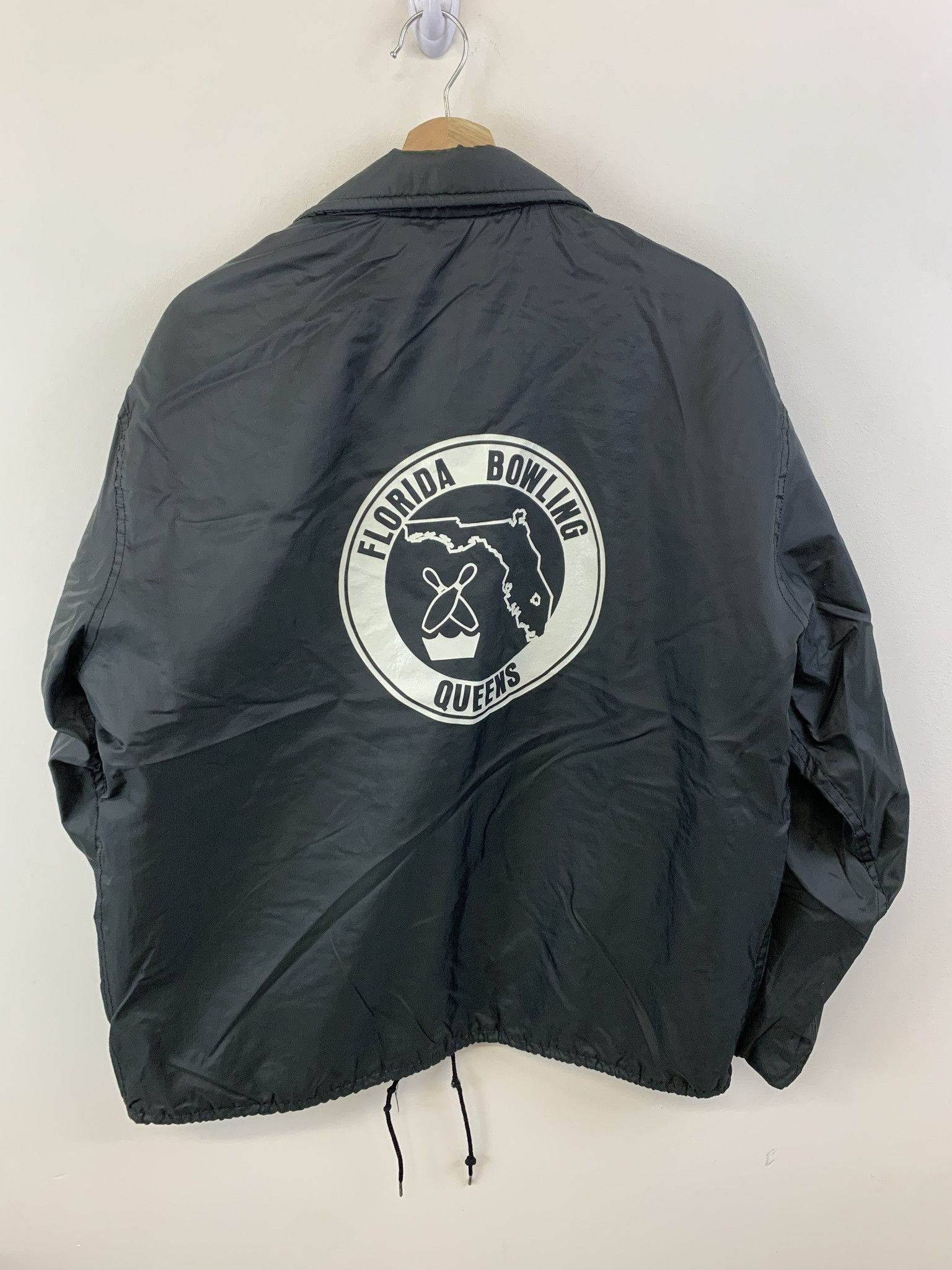 Vintage Vintage 1990s Florida Bowling Queens Black Satin jacket Size L Size US L / EU 52-54 / 3 - 3 Thumbnail