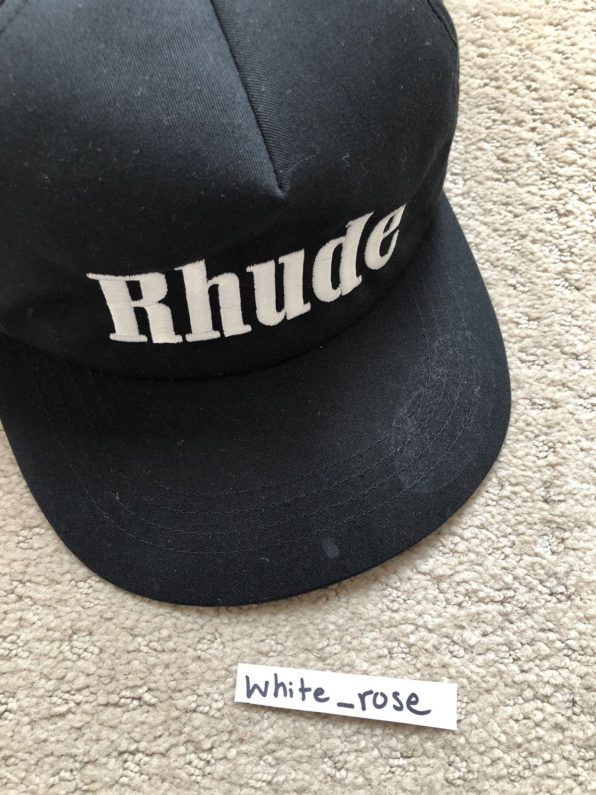 Rhude Rhude Black Snapback Cap | Grailed
