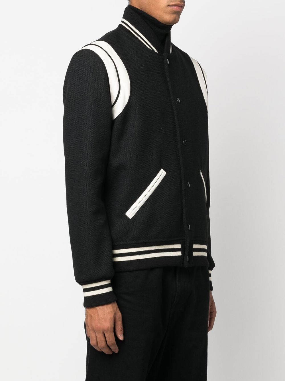 Saint Laurent Paris WOOL BOMBER JACKET Size US S / EU 44-46 / 1 - 4 Thumbnail