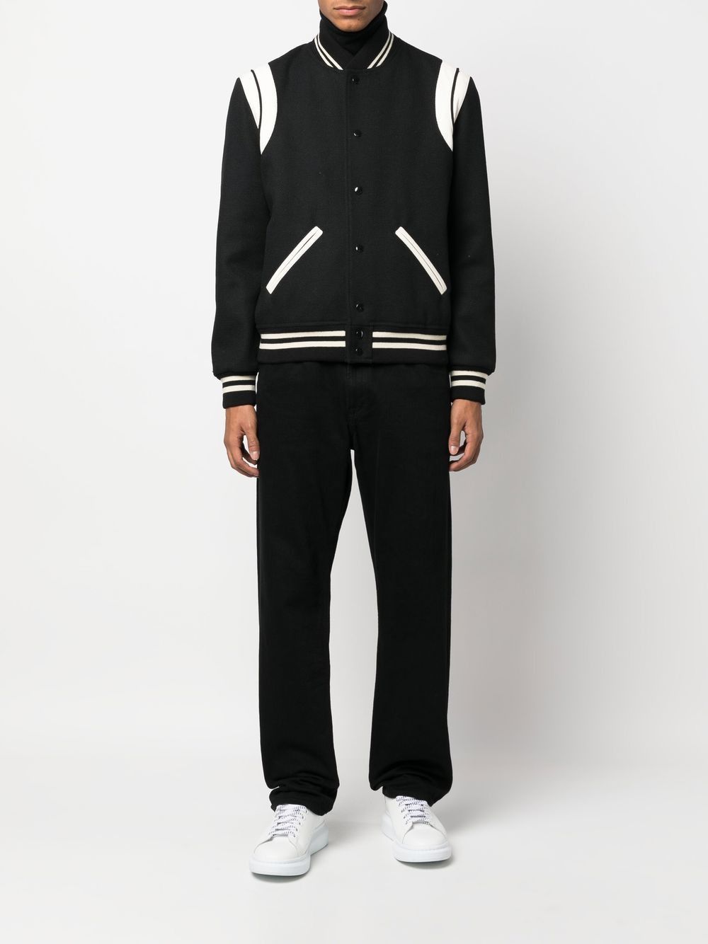 Saint Laurent Paris WOOL BOMBER JACKET Size US S / EU 44-46 / 1 - 2 Thumbnail