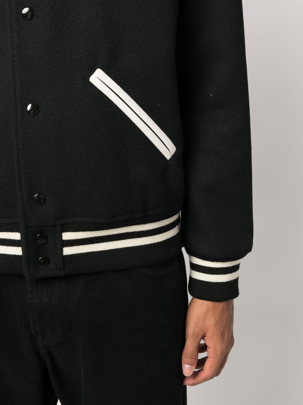 Saint Laurent Paris WOOL BOMBER JACKET Size US S / EU 44-46 / 1 - 5 Thumbnail