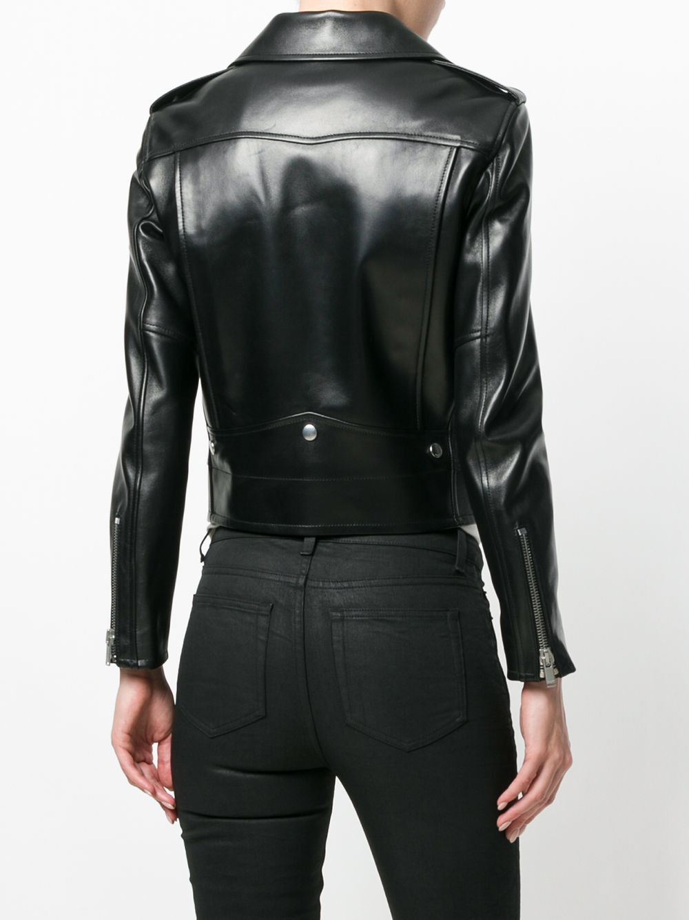 Saint Laurent Paris LEATHER JACKET Size S / US 4 / IT 40 - 4 Thumbnail